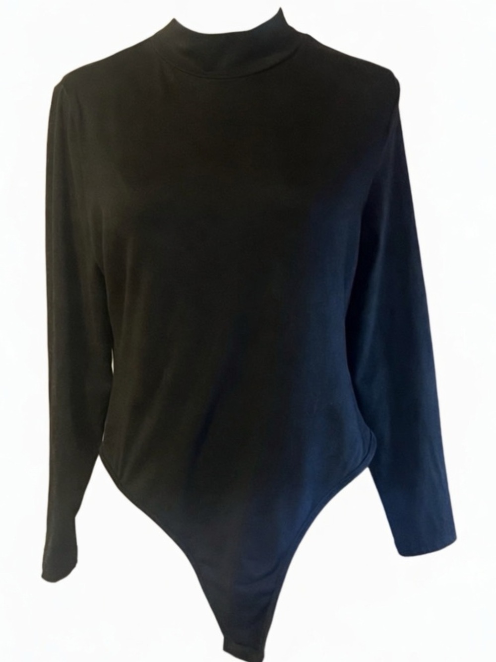 Black Long Sleeve Turtleneck Bodysuit